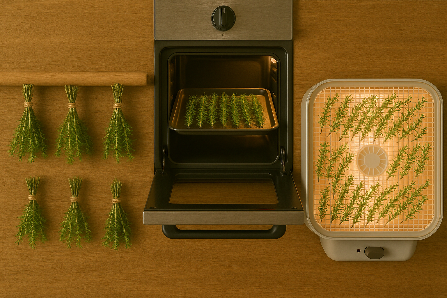 After Top Methods to Dry Thyme