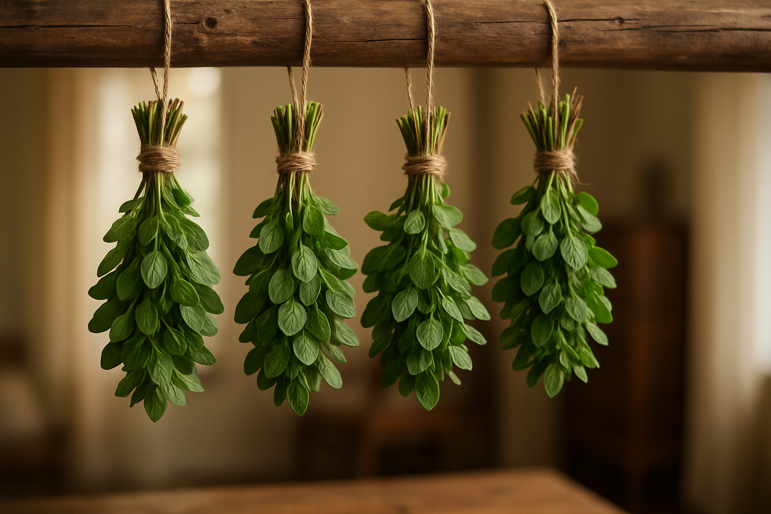 Air Drying Oregano
