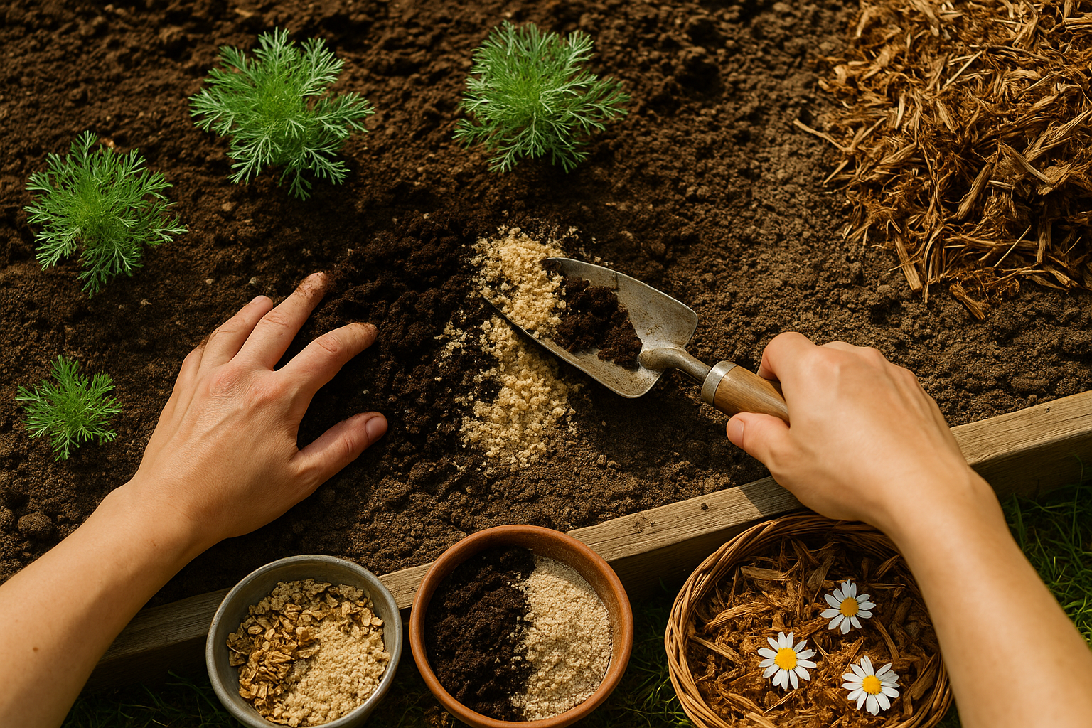 Amending and Preparing Soil for Chamomile