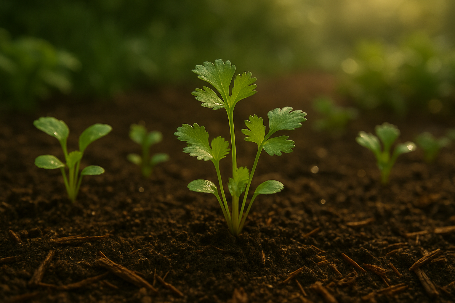 Caring for Cilantro Seedlings After Planting