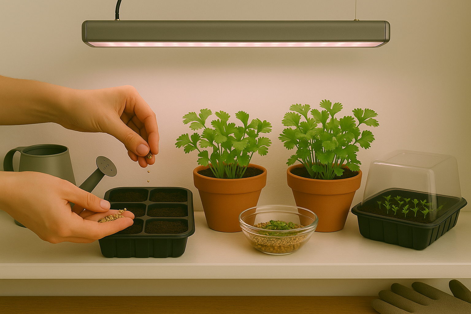 Caring for Cilantro Seedlings Indoors