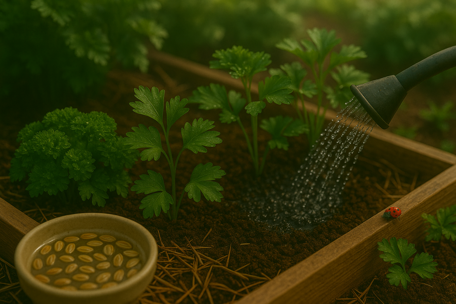 Caring for Parsley Plants in Raised Beds