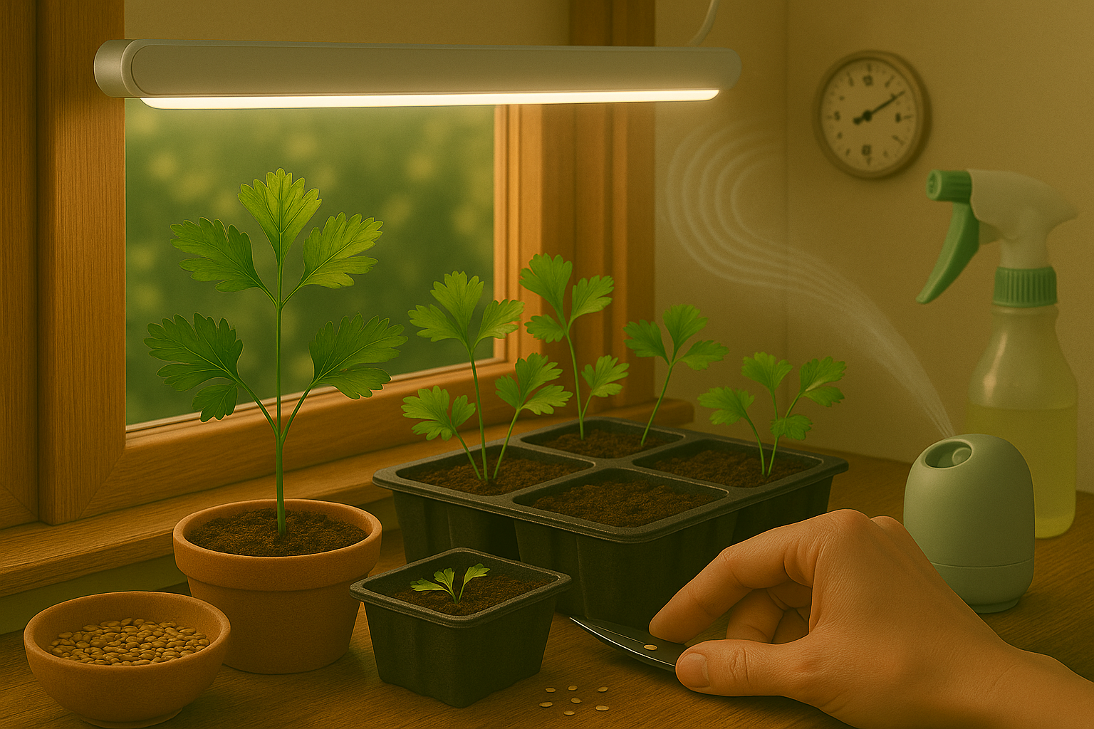 Caring for Parsley Seedlings Indoors