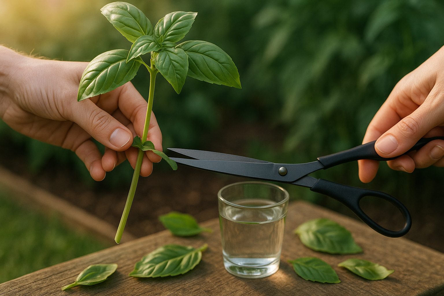 Choosing and Preparing Basil Cuttings