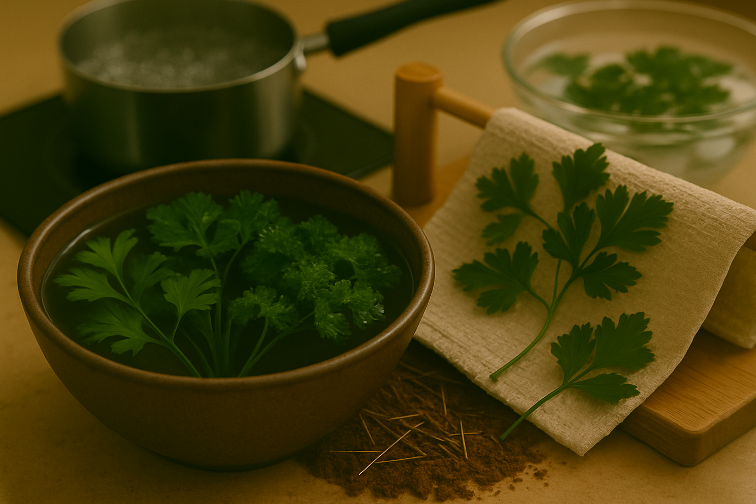 Choosing and Prepping Parsley for Drying