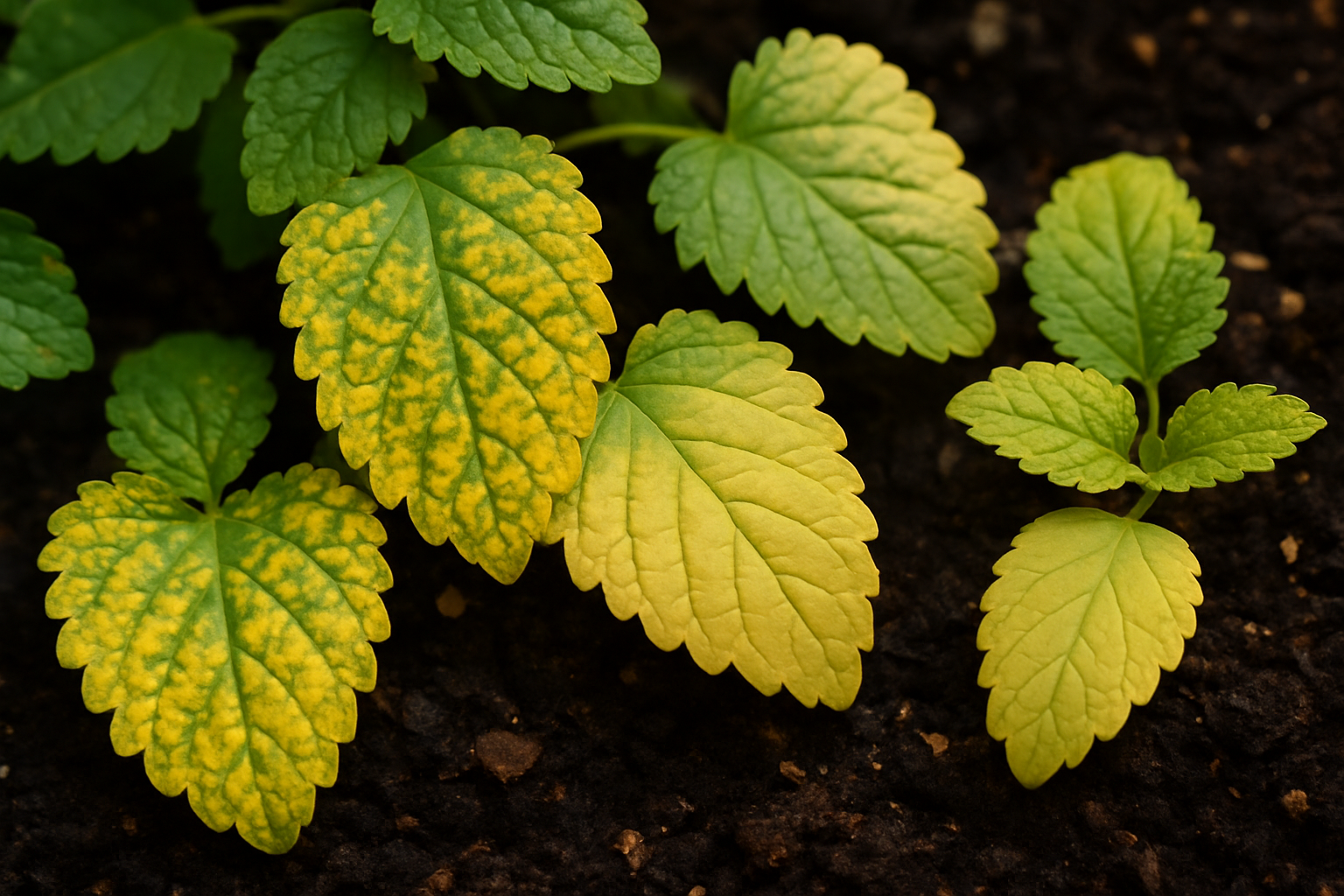 Common Signs of Yellowing Lemon Balm Leaves