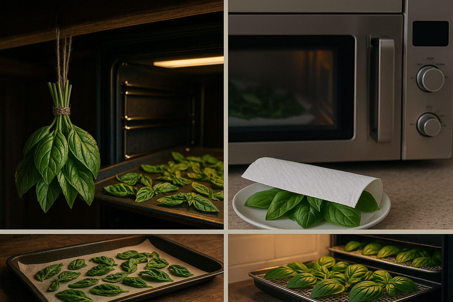 Different Methods to Dry Basil