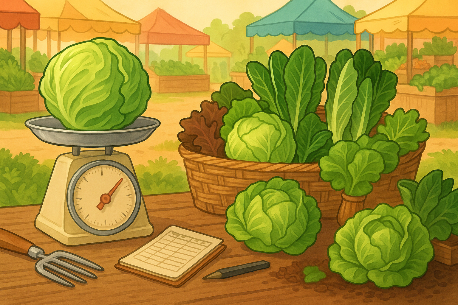 Estimating Lettuce Yield and Revenue