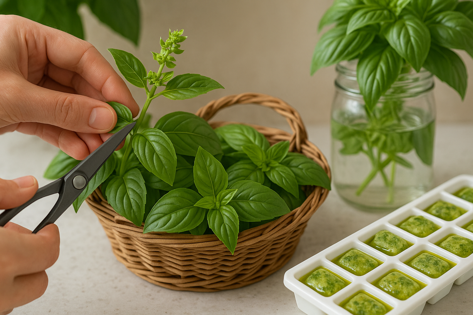Flowering Harvesting and Maximizing Basils Flavor