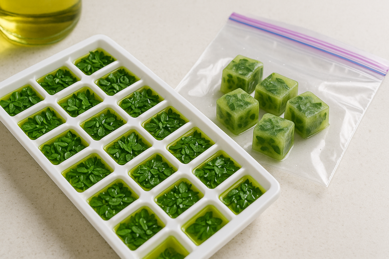 Freezing Oregano to Prolong Freshness