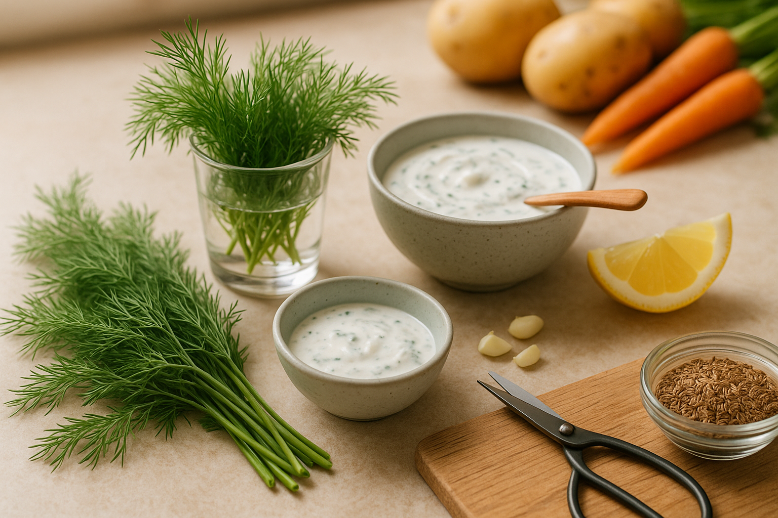 Fresh Dill in the Kitchen