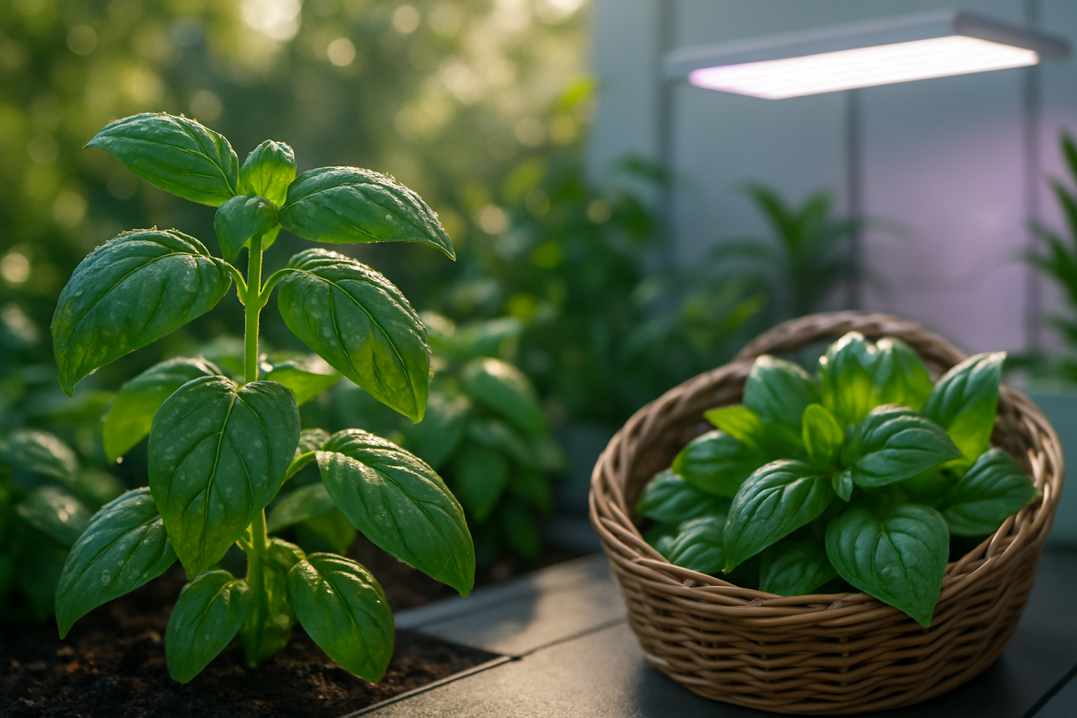 Harvesting Basil for Optimal Drying