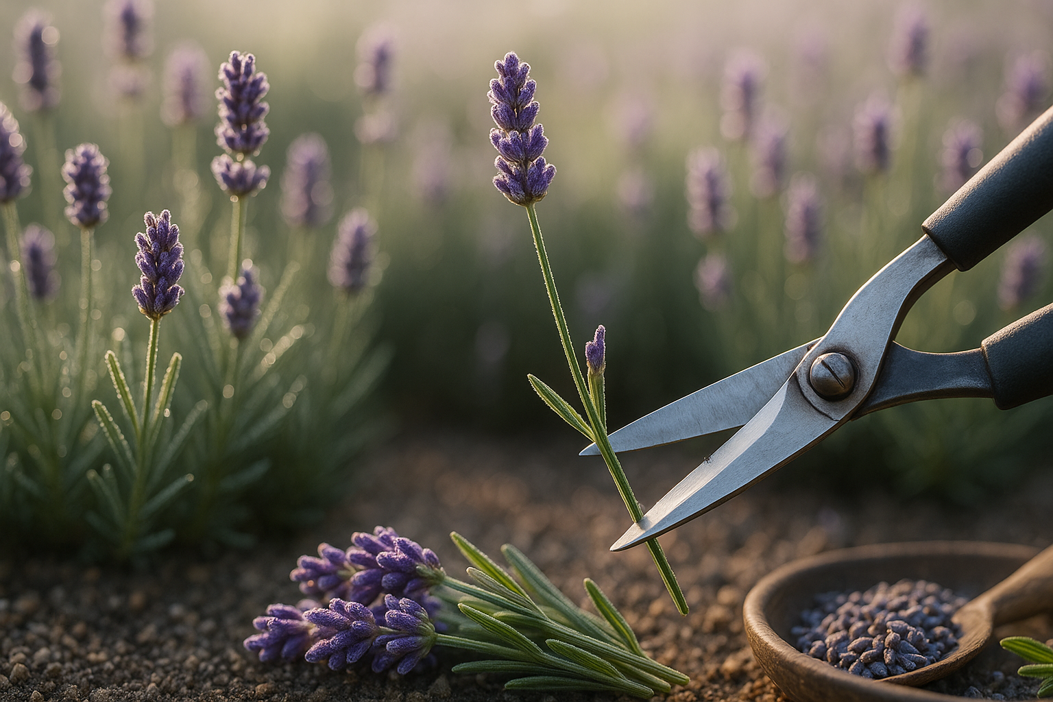 Harvesting Lavender at the Right Time
