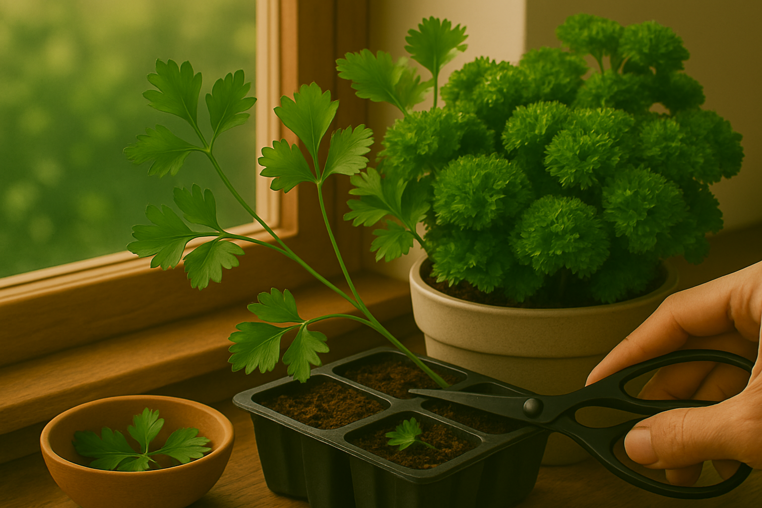 Harvesting Parsley and Maximizing Yield Indoors
