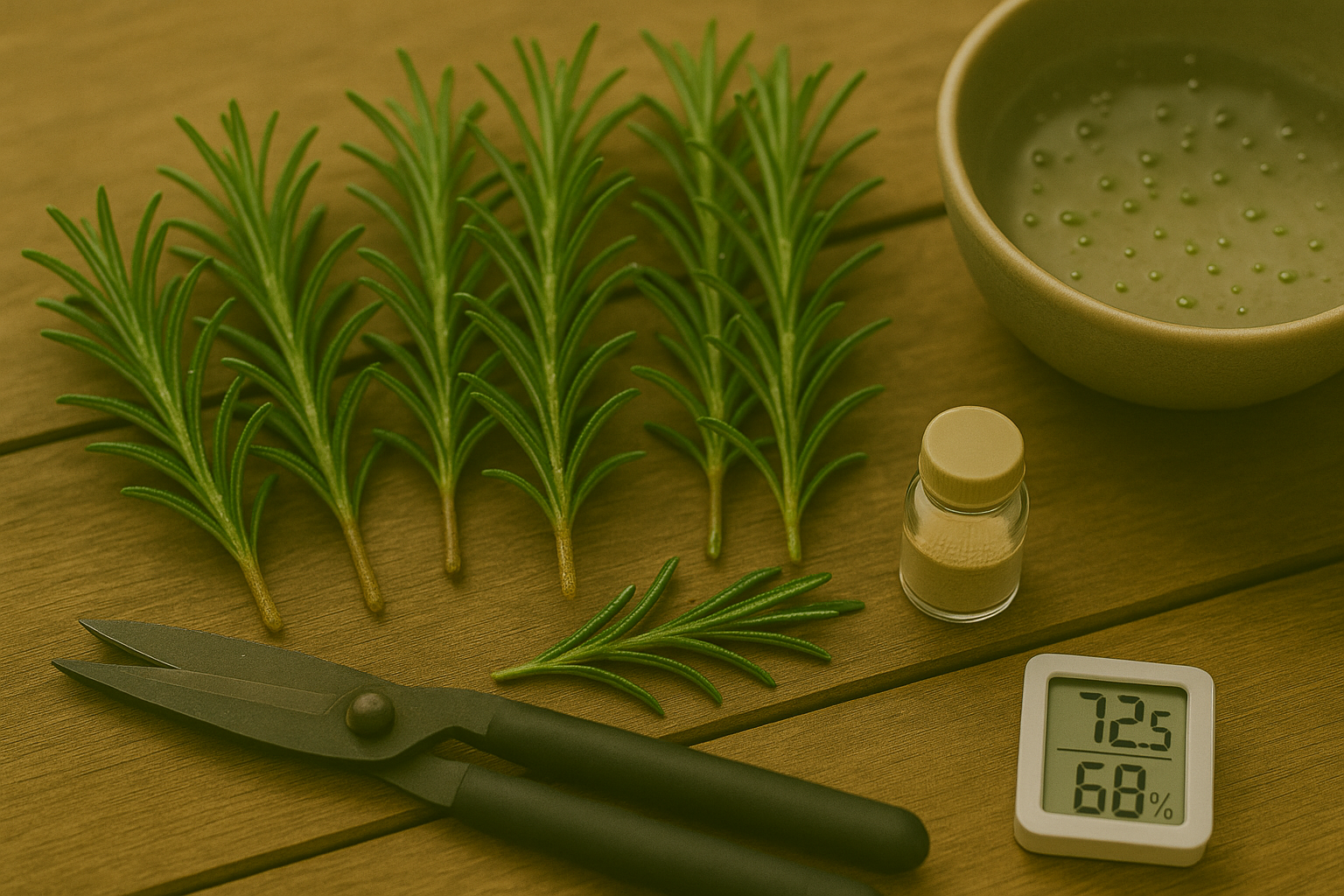 Harvesting Rosemary for Drying