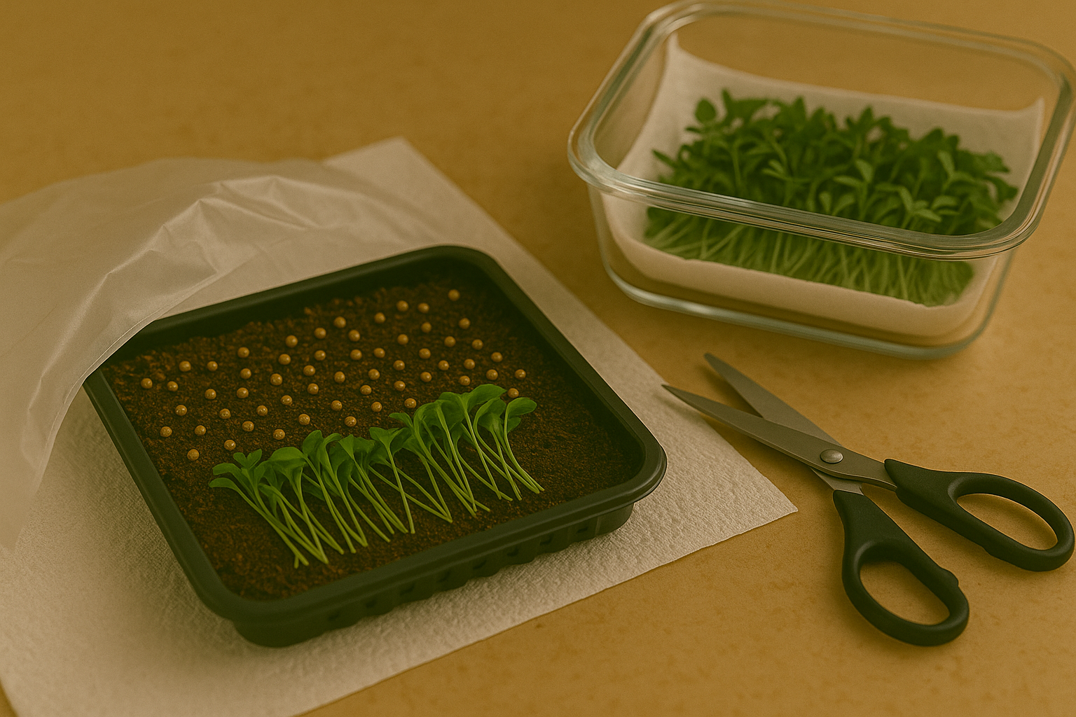 Harvesting Storing Your Microgreens