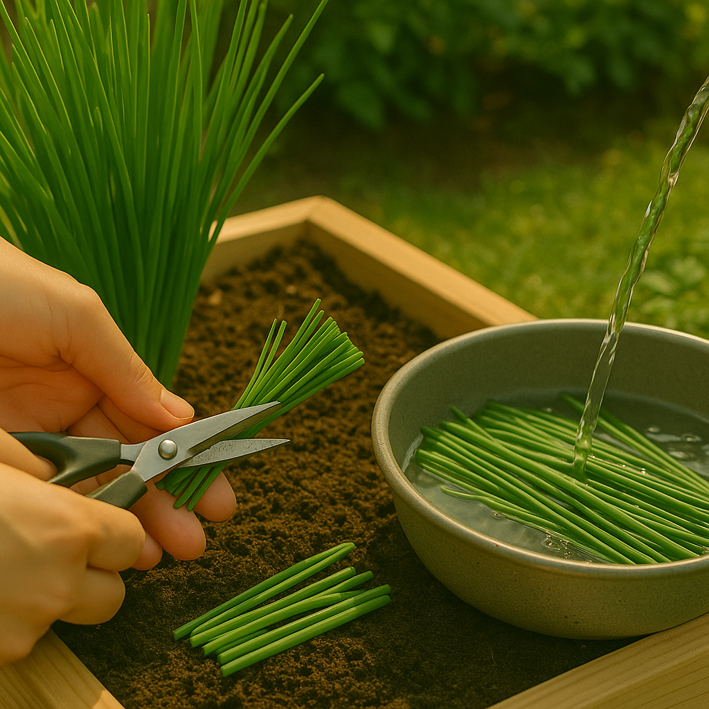 Harvesting and Prepping Chives for Storage