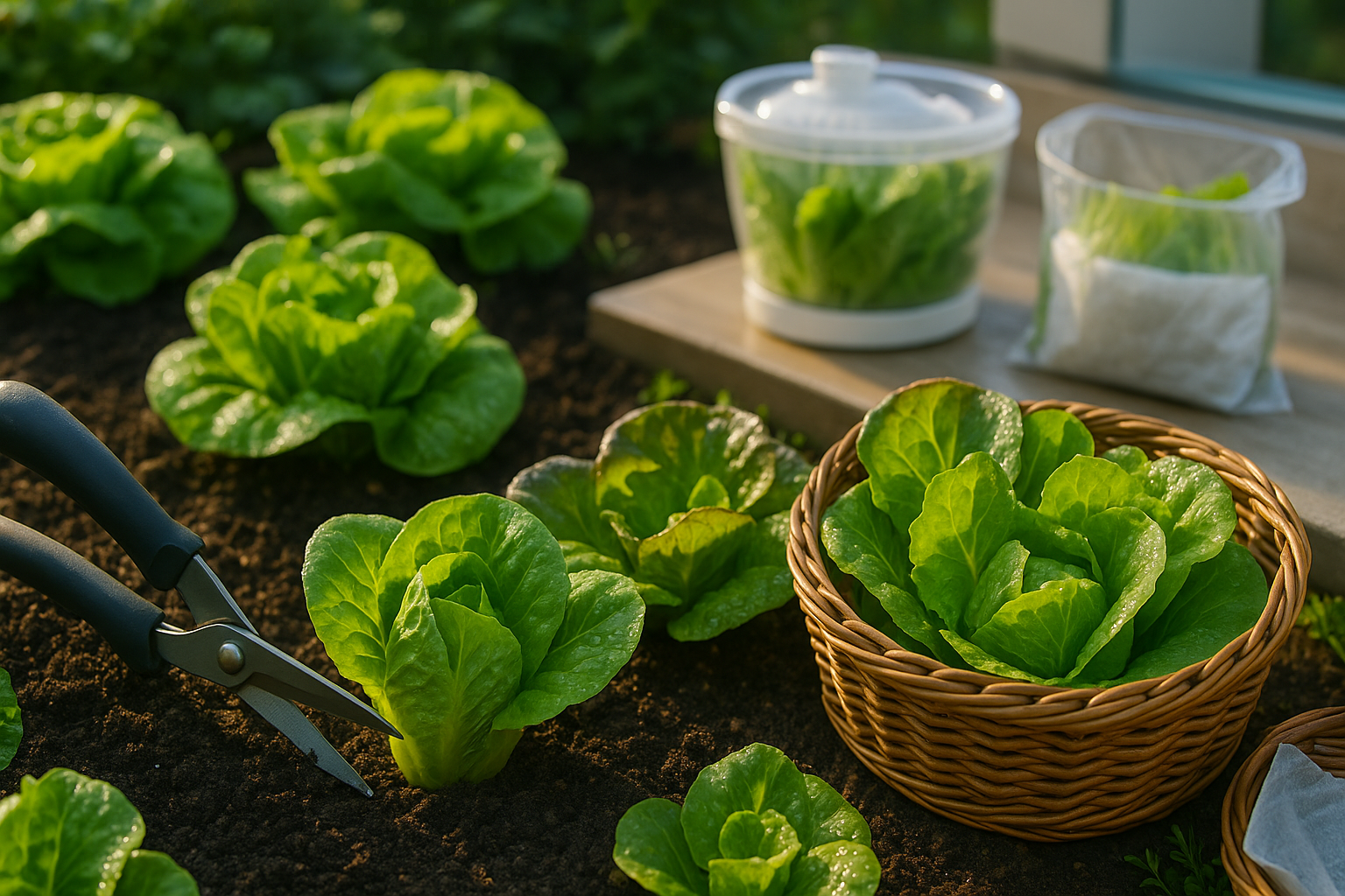 Harvesting and Storing Butterhead Lettuce