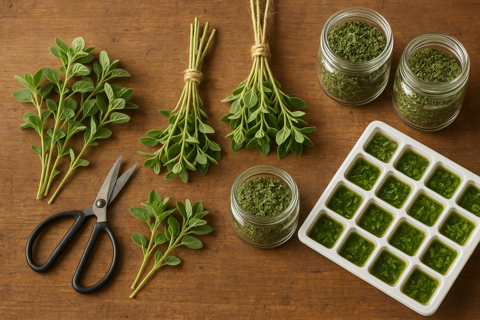 Harvesting and Storing Hydroponic Oregano