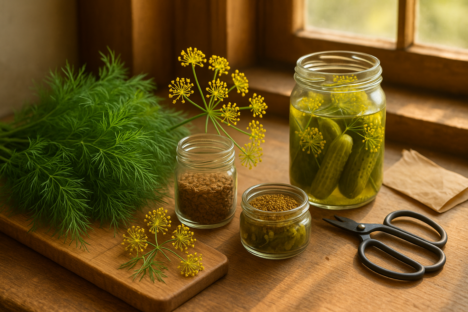 Harvesting and Using Bolted Dill