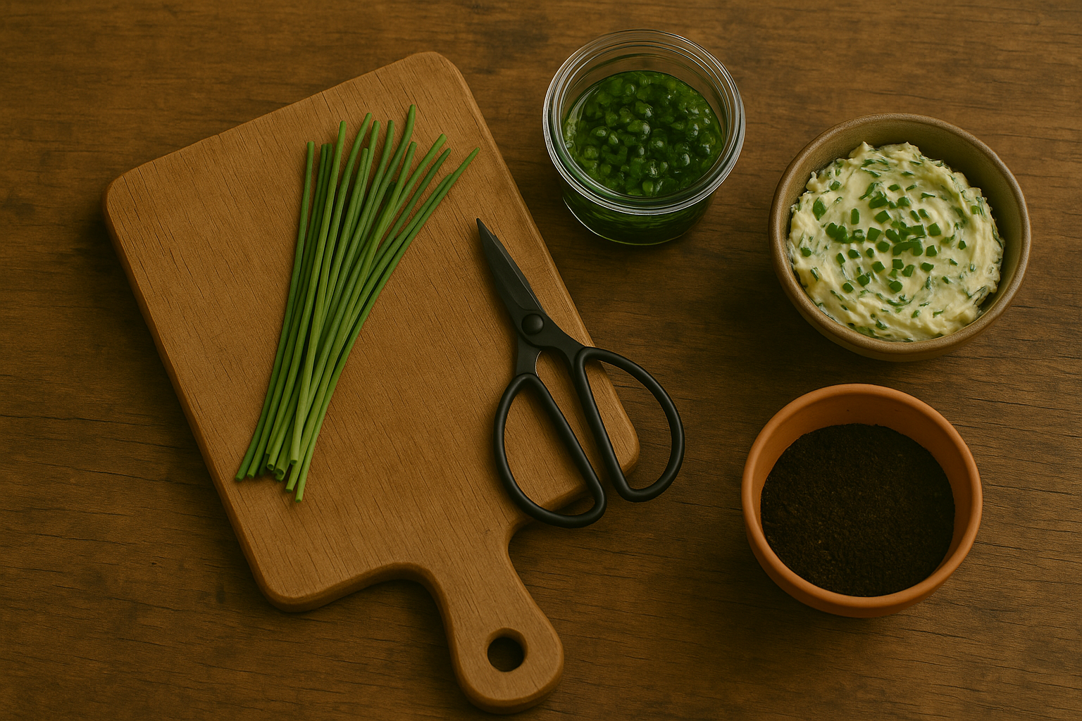 Harvesting and Using Container-Grown Chives