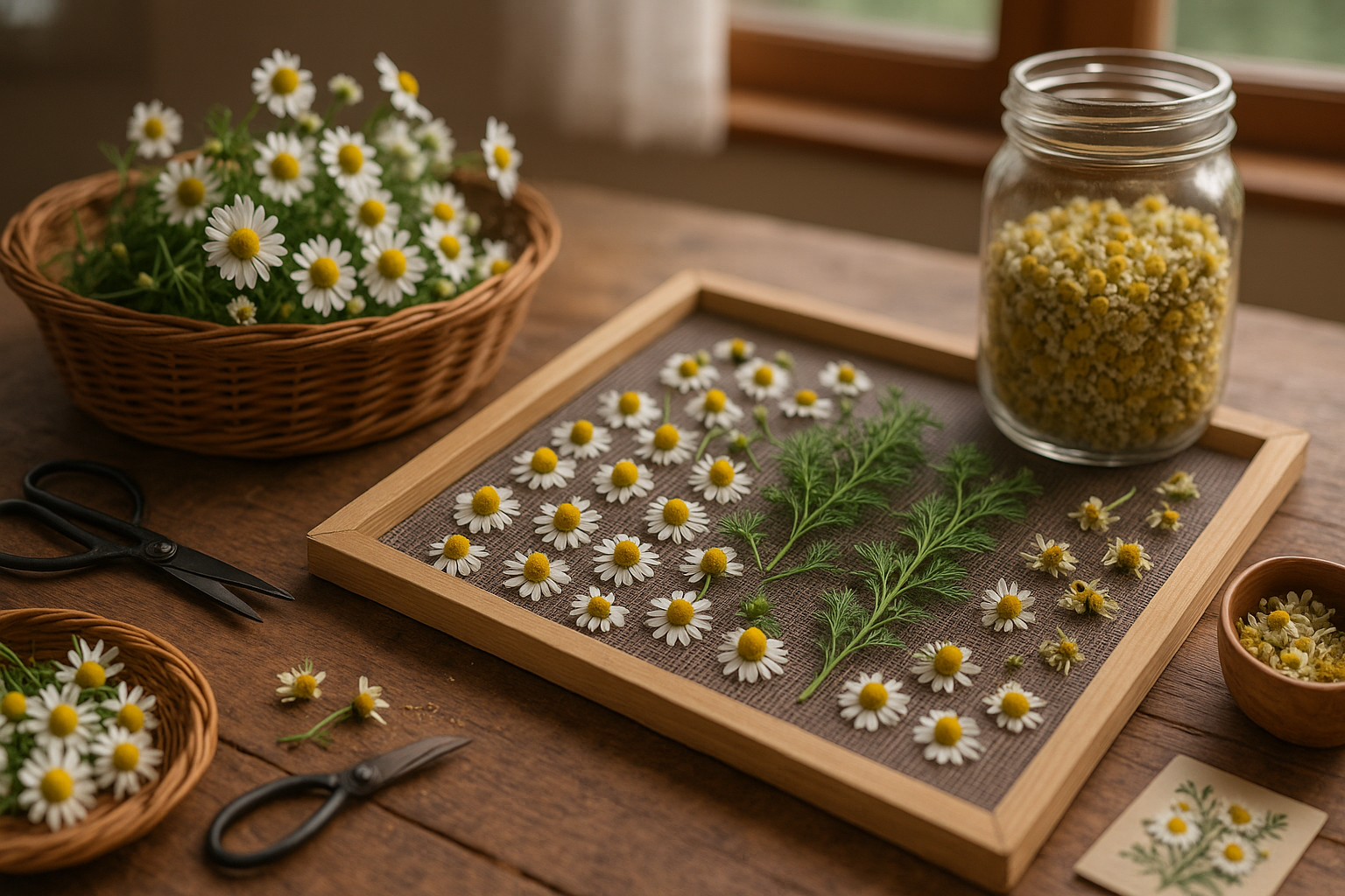 Harvesting and Using Fresh Chamomile