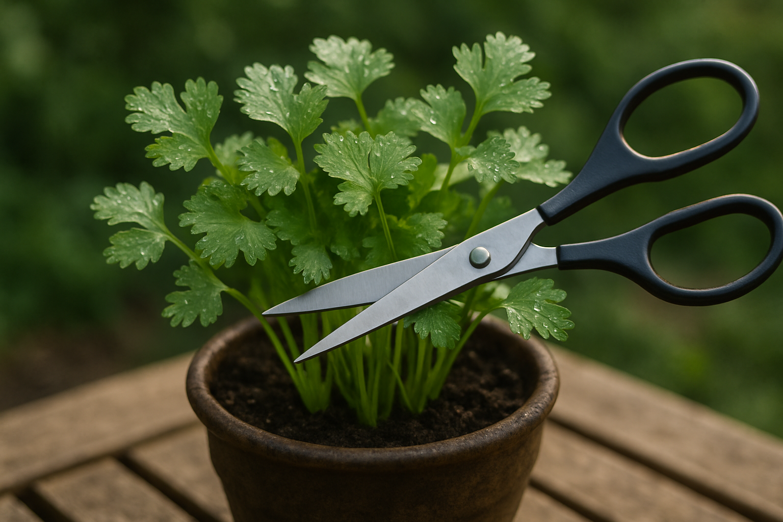 Heading How and When to Harvest Regrown Cilantro