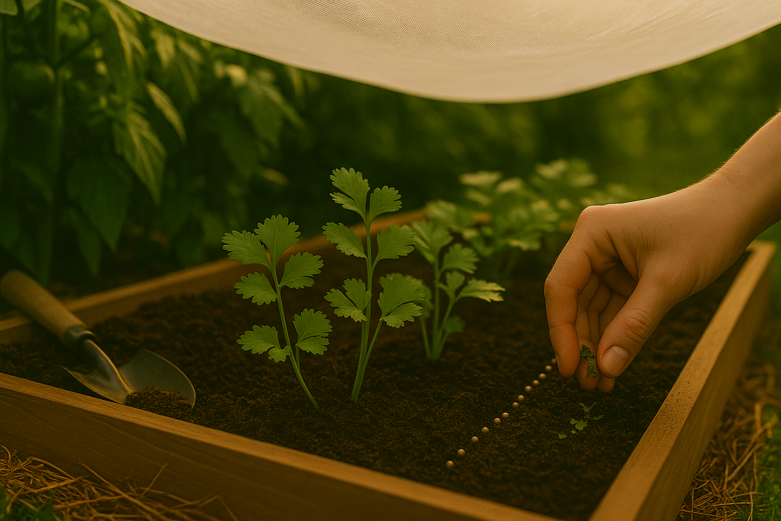 Heading Preventing Managing Bolting in Cilantro