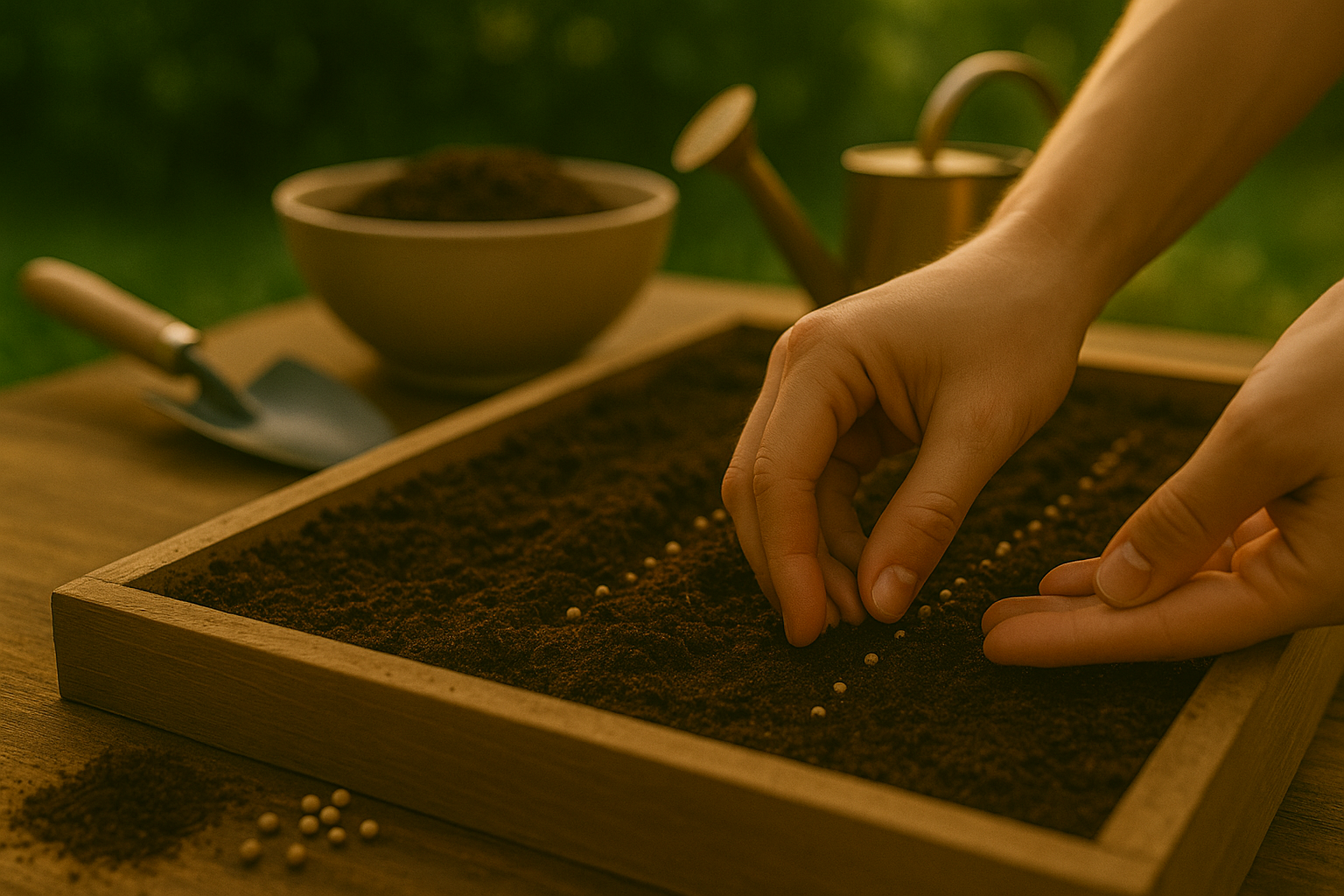 Heading Soil Preparation and Planting Cilantro Seeds