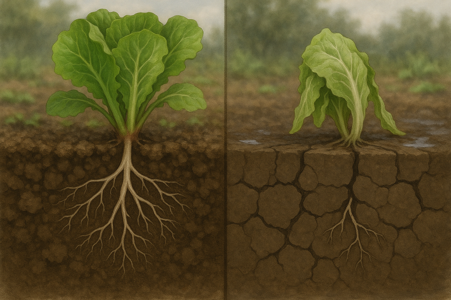 How Soil Structure Impacts Lettuce Root Growth