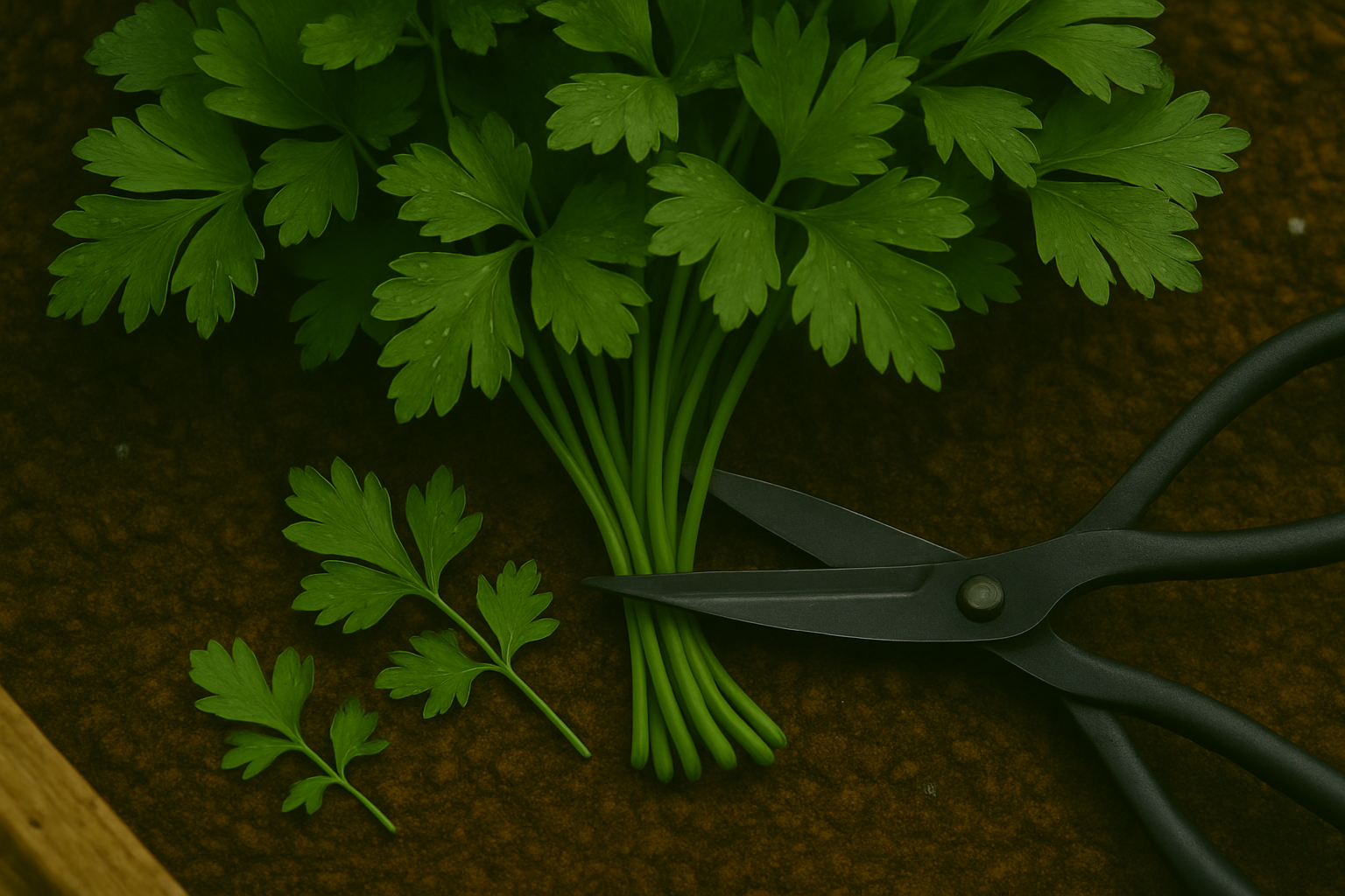 How and When to Cut Parsley section