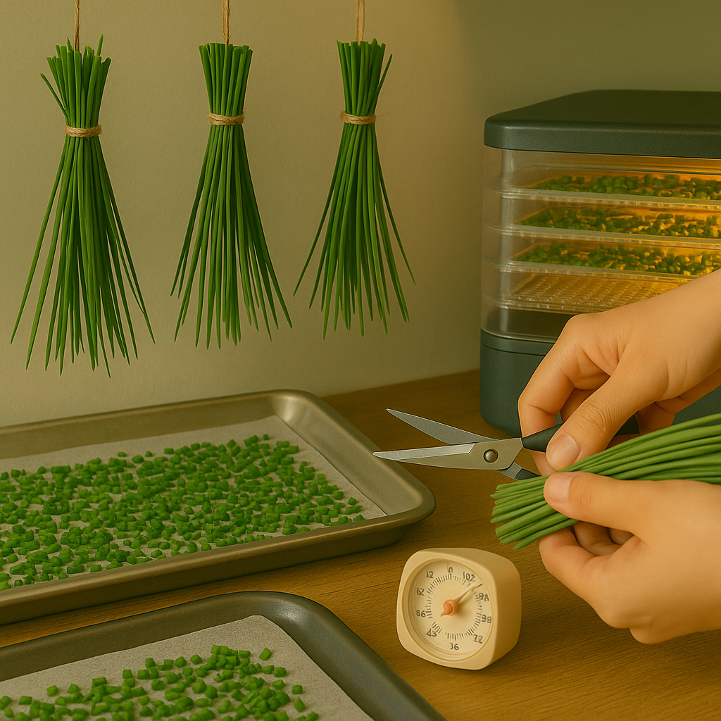 How to Dry Chives Multiple Methods