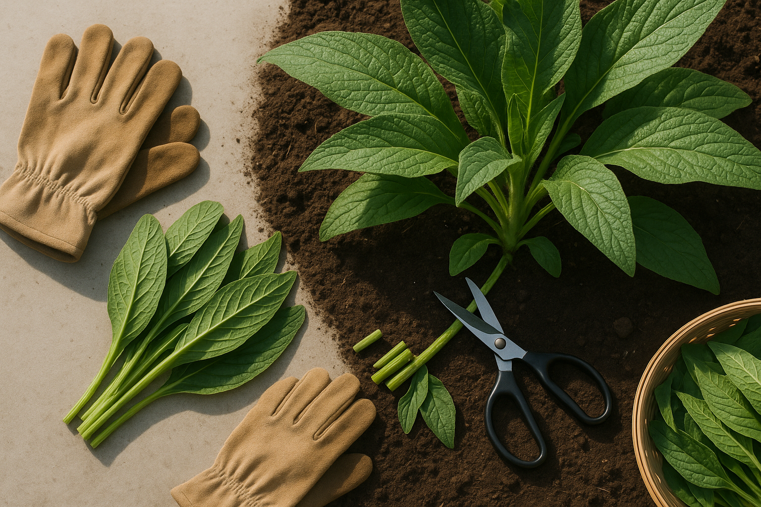 How to Harvest Comfrey Leaves Safely