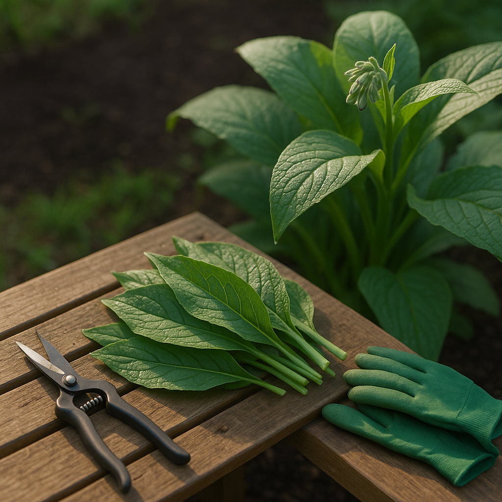 How to Harvest Comfrey Leaves
