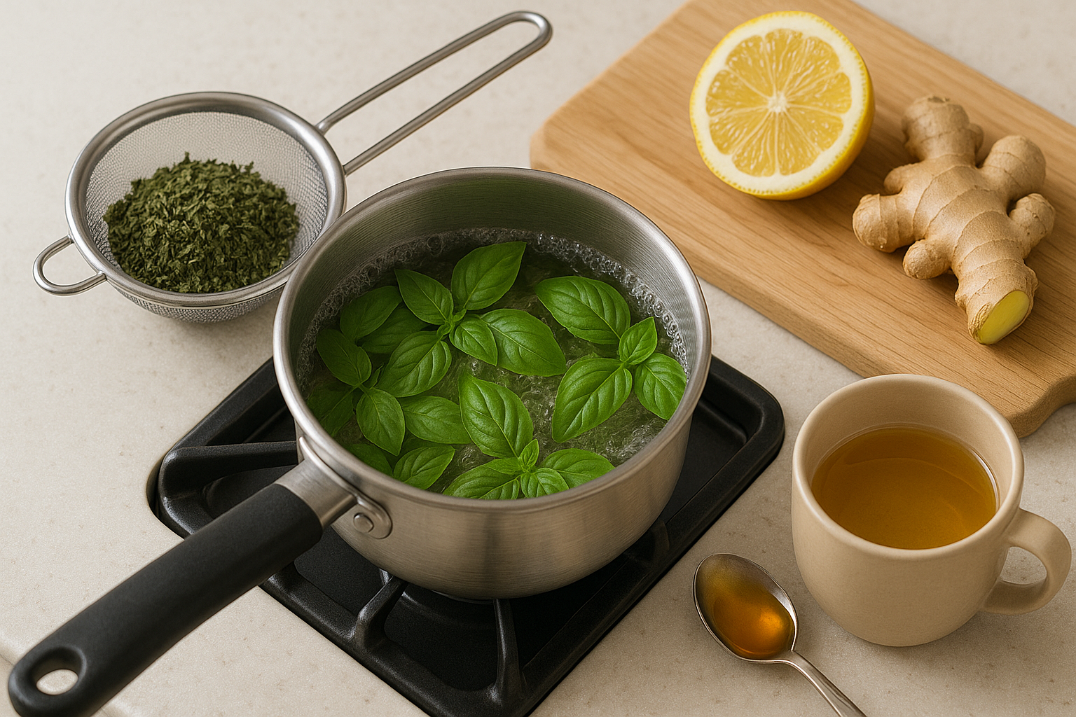 How to Make Basil Tea at Home