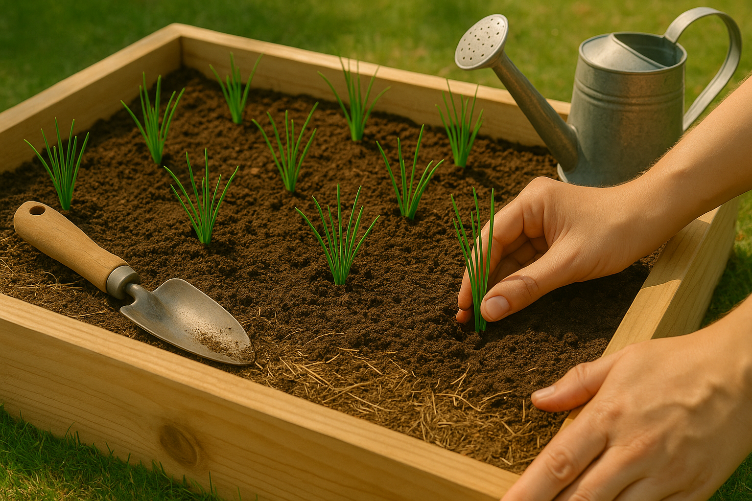 How to Plant and Space Chives in Raised Beds