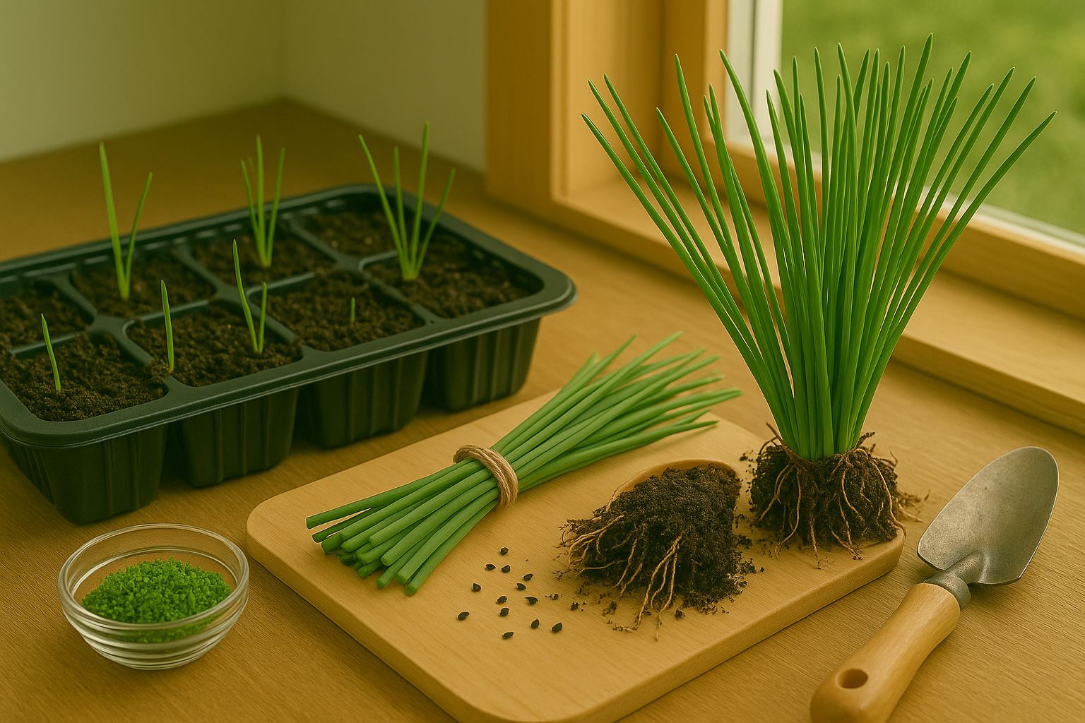 How to Start Growing Garlic Chives Seeds Division