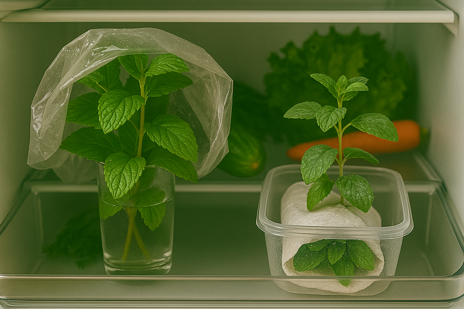 How to Store Fresh Mint in the Refrigerator