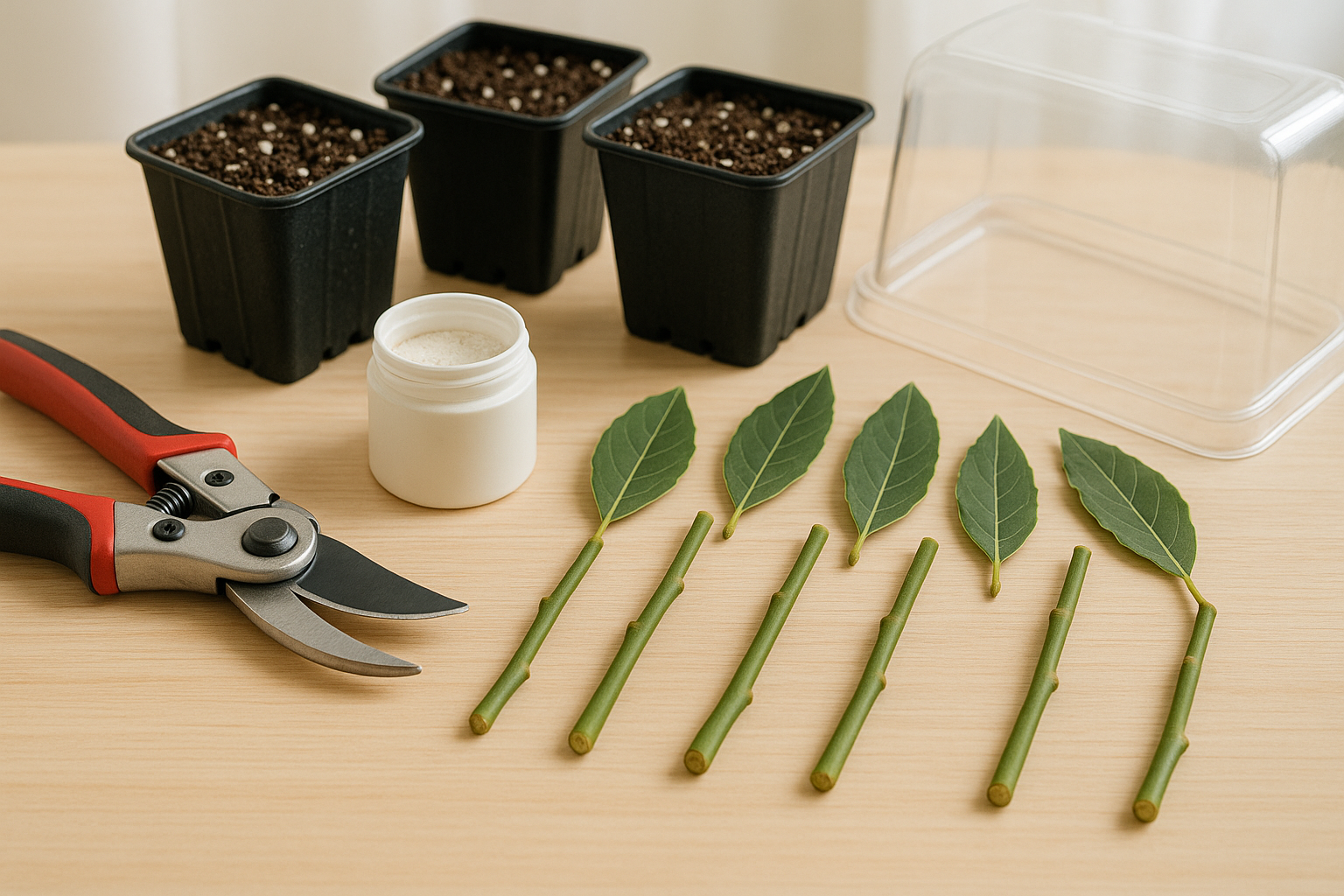 How to Take and Prepare Bay Leaf Cuttings