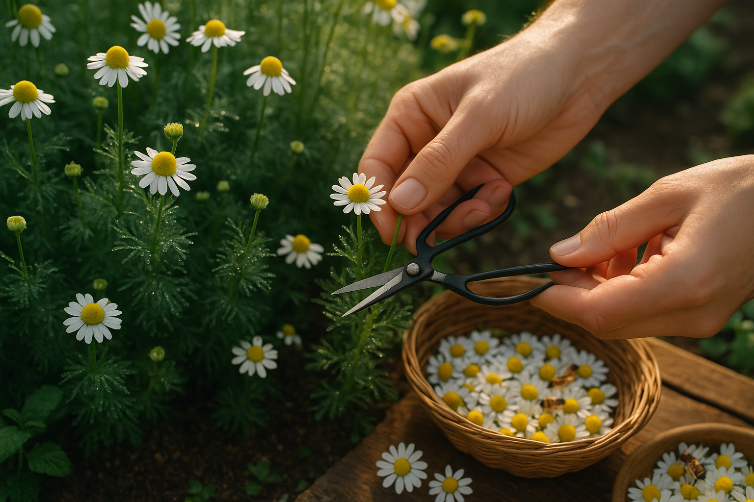 Identifying the Right Time to Harvest Chamomile