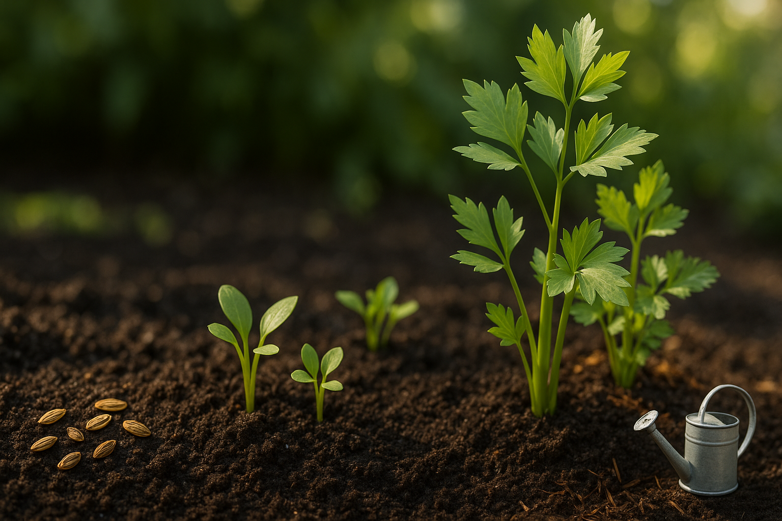 Lovage Growth Timeline