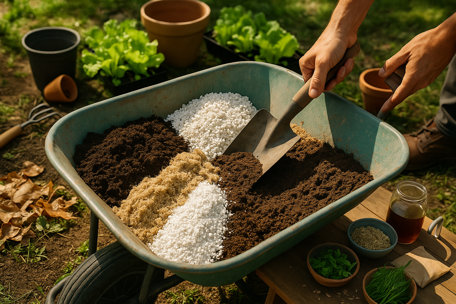 Main image top of blog under title How to Make a Perfect Lettuce Growing Soil Mix at Home
