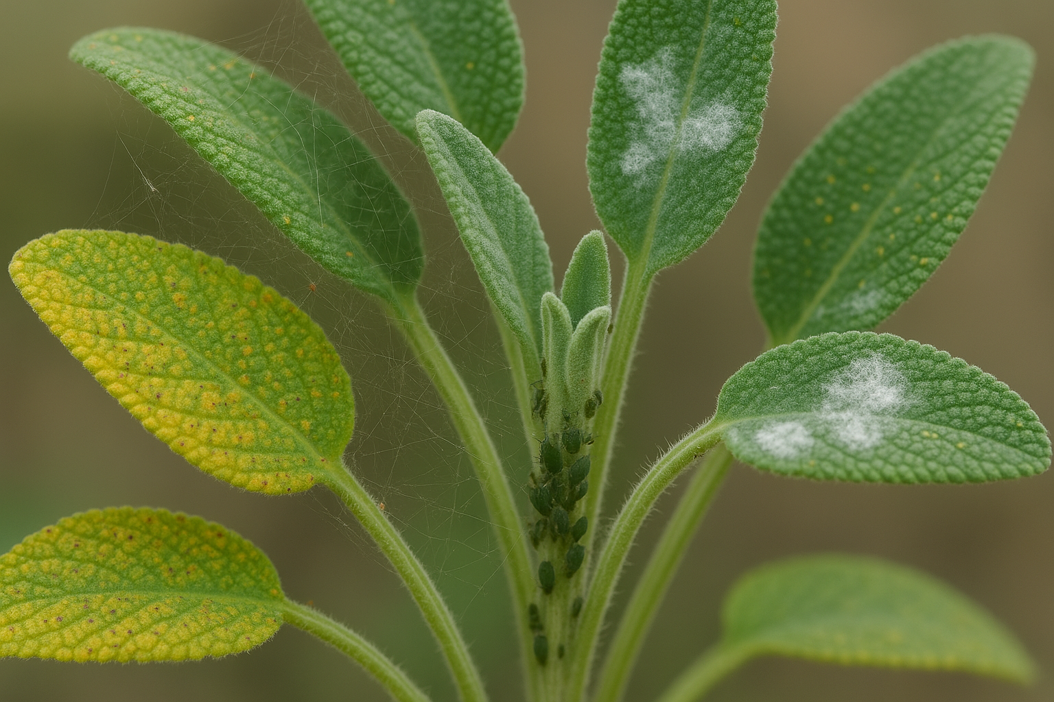 Pests and Diseases Targeting Sage