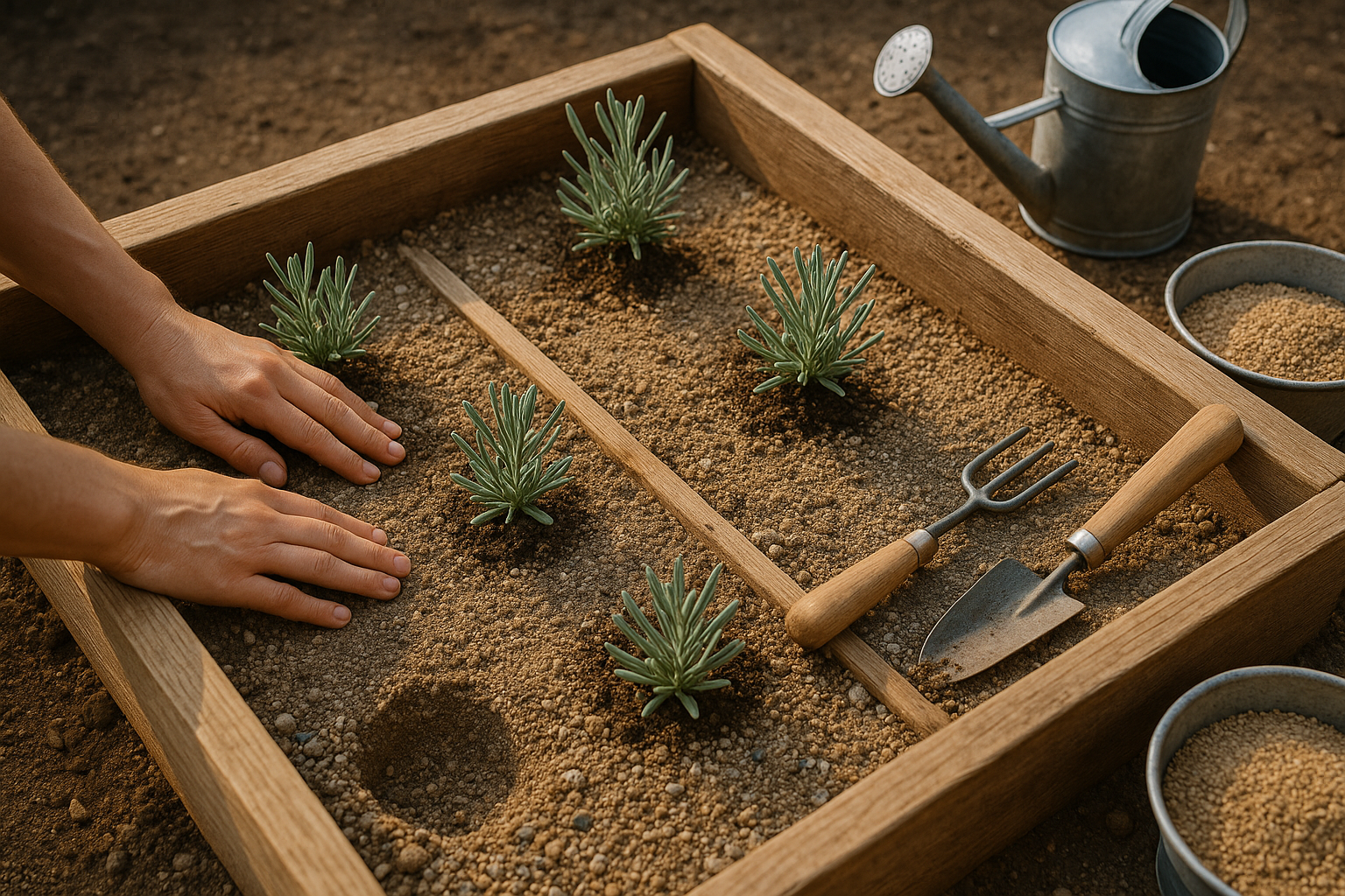 Planting Lavender in Raised Beds