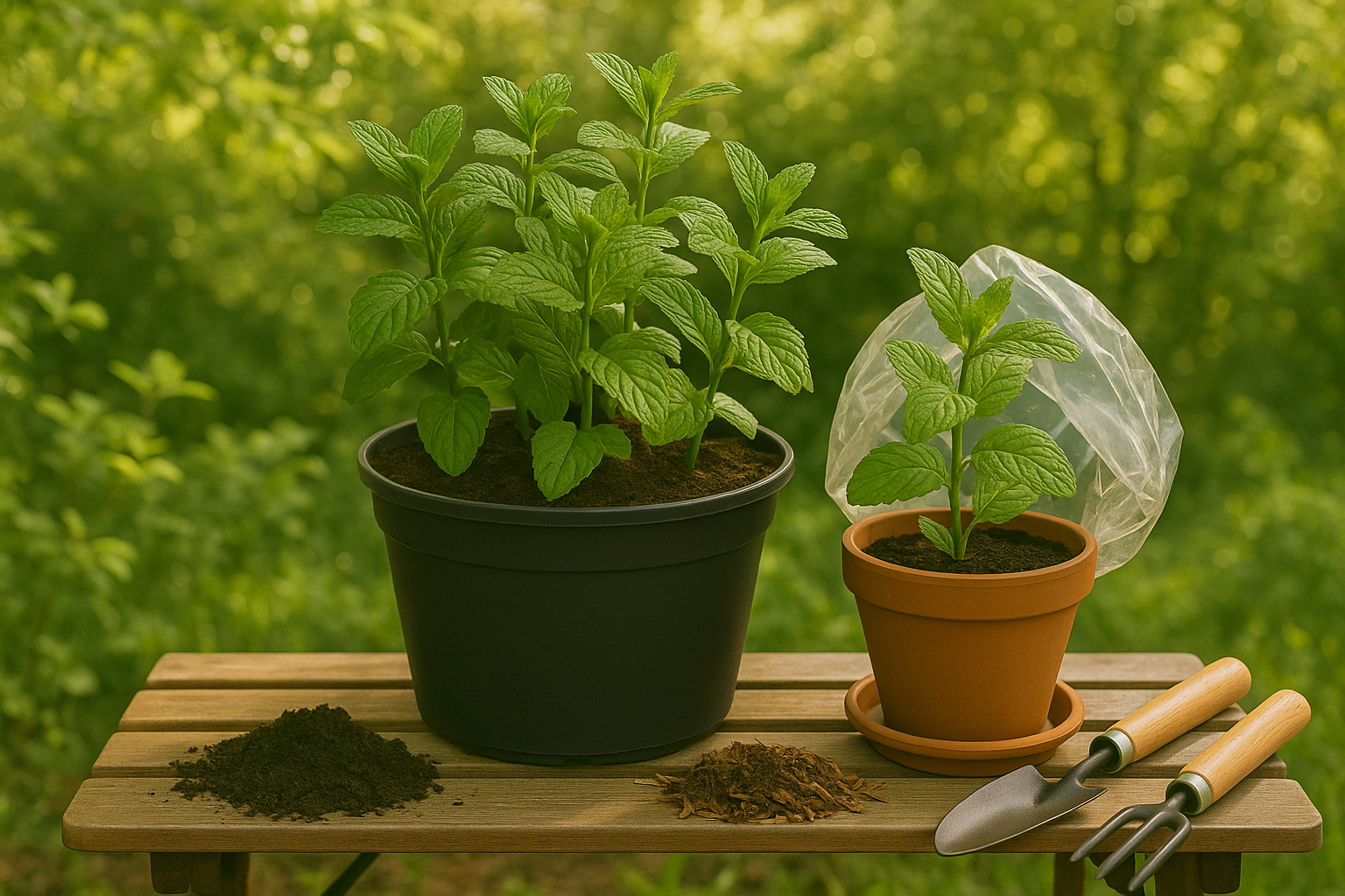 Planting Rooted Mint and Best Growing Conditions