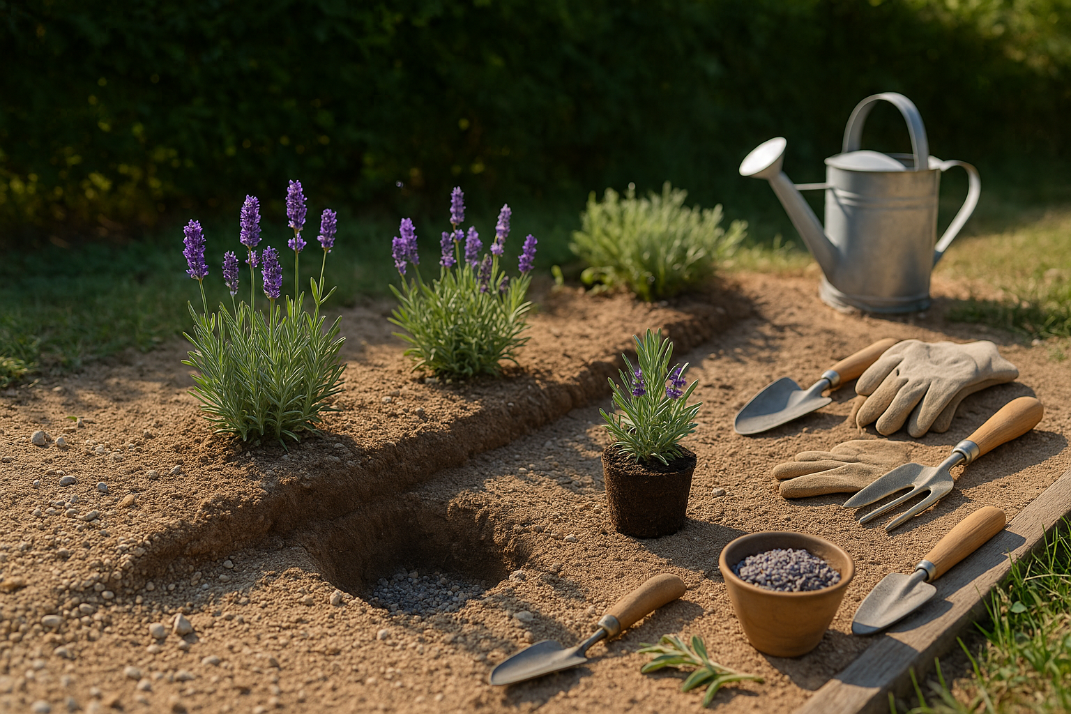 Planting a Lavender Hedge Getting Started