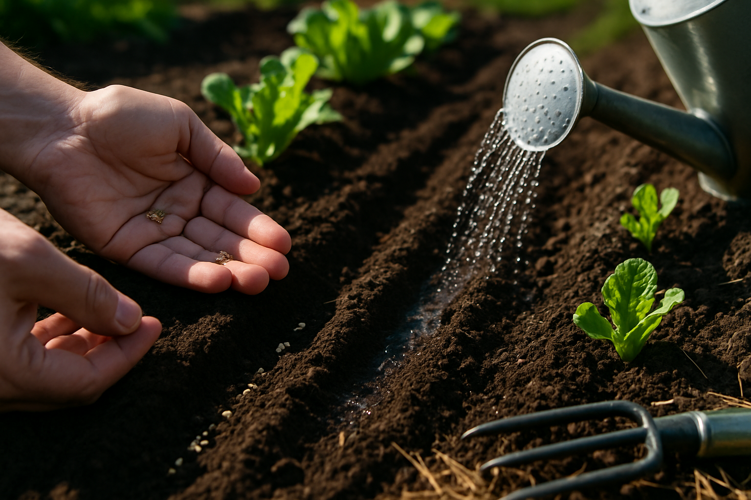 Planting and Caring for Leaf Lettuce section