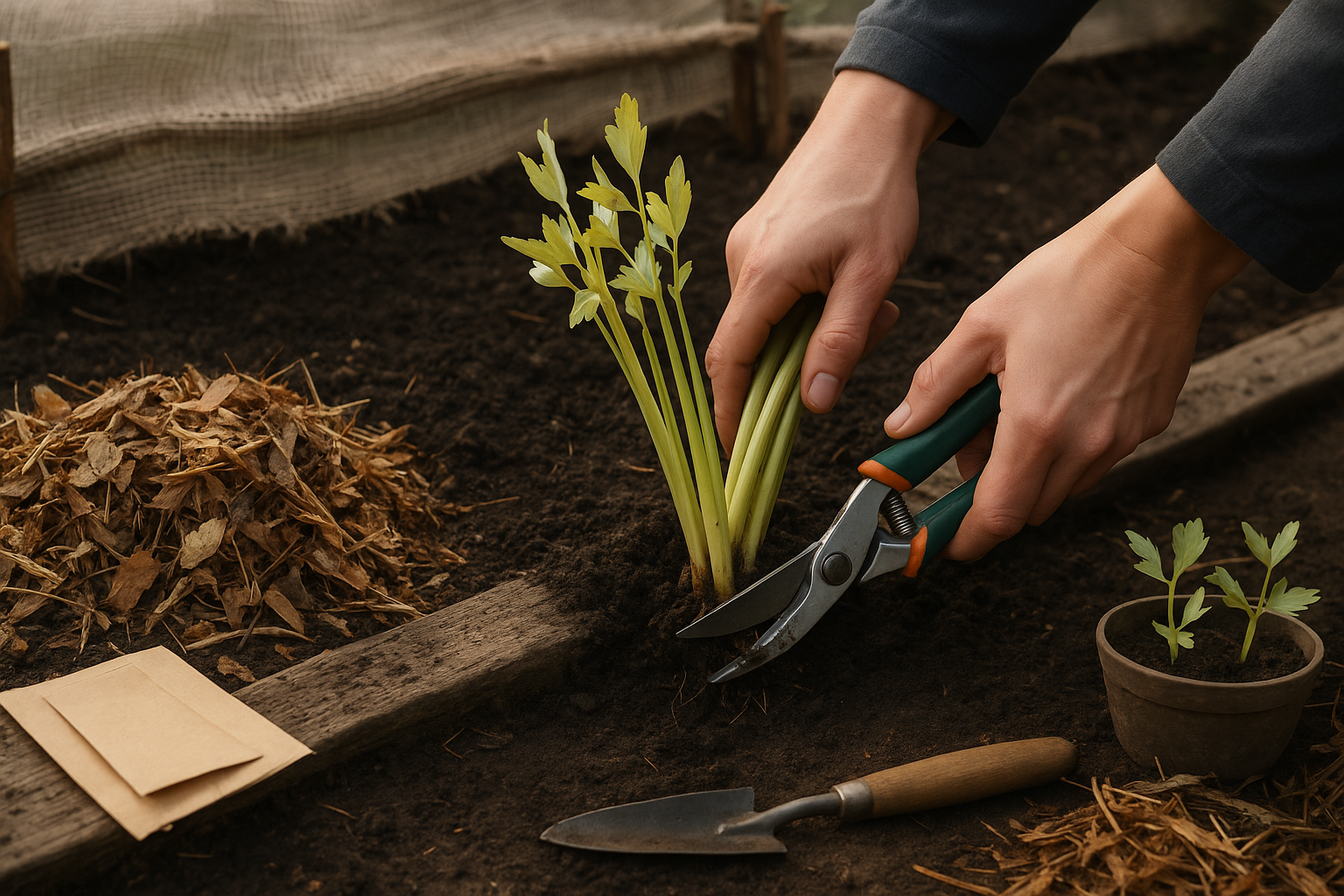 Preparing Lovage for Winter Outdoors