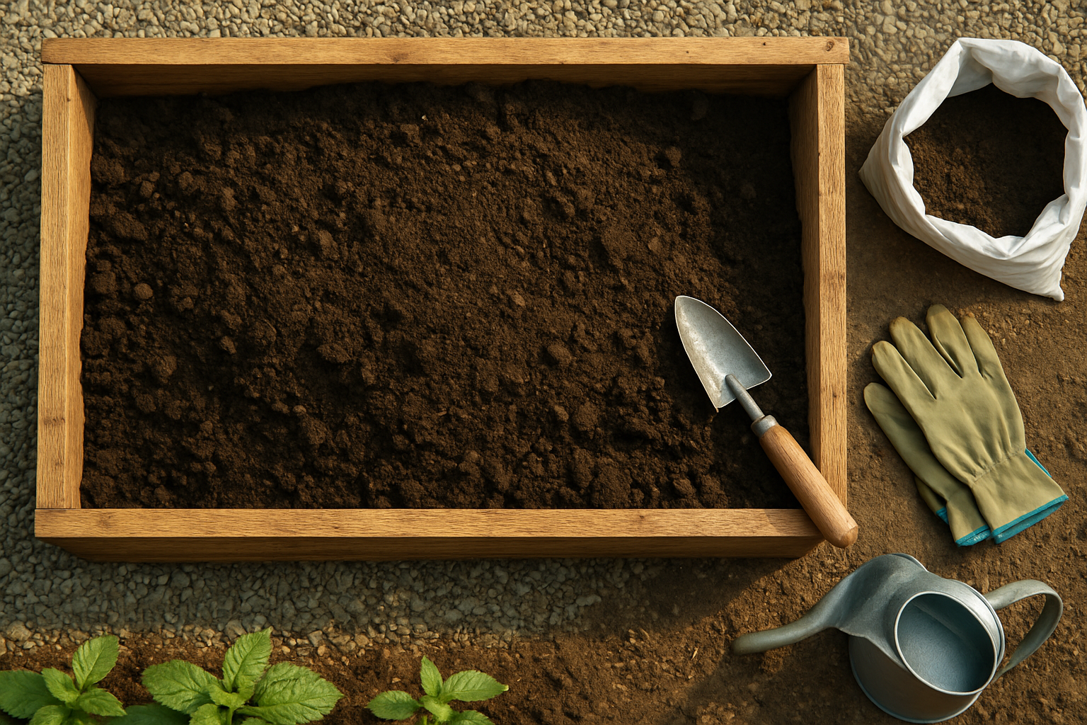 Preparing Raised Beds for Lemon Balm