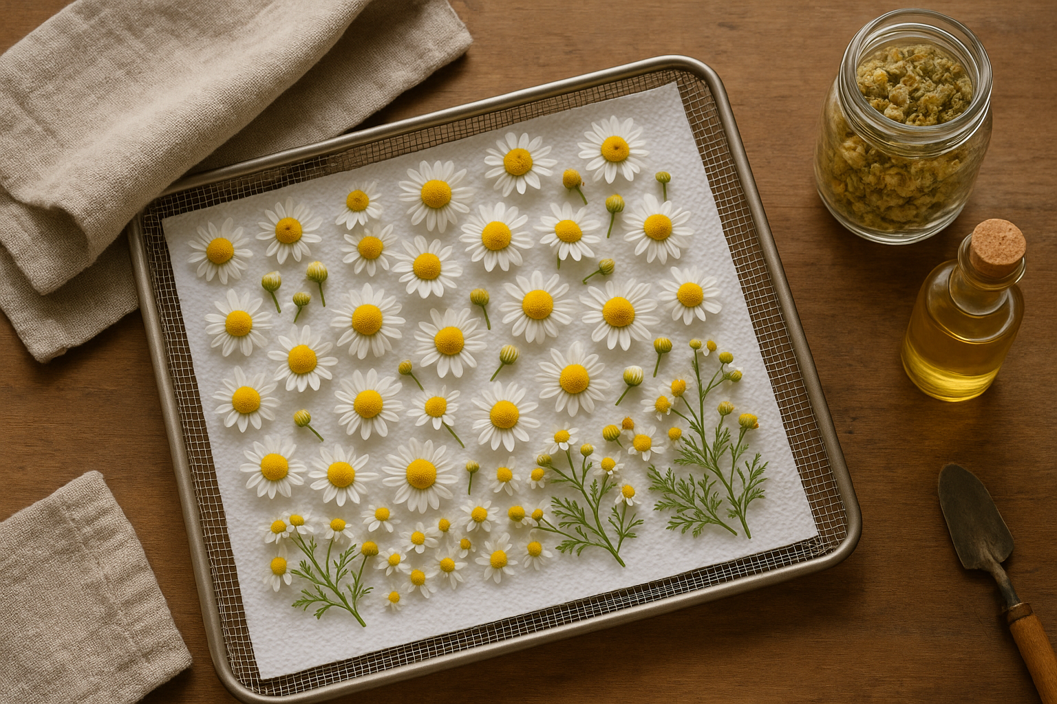 Preparing and Preserving Chamomile for Cooking